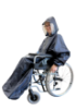 Vihmakeep ratastoolikasutajale pilt